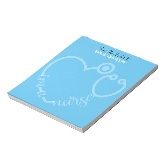 Modern van de bureau van de verpleegster Stethosco Notitieblok (Linkerzijde)