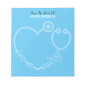 Modern van de bureau van de verpleegster Stethosco Notitieblok (Voorkant)