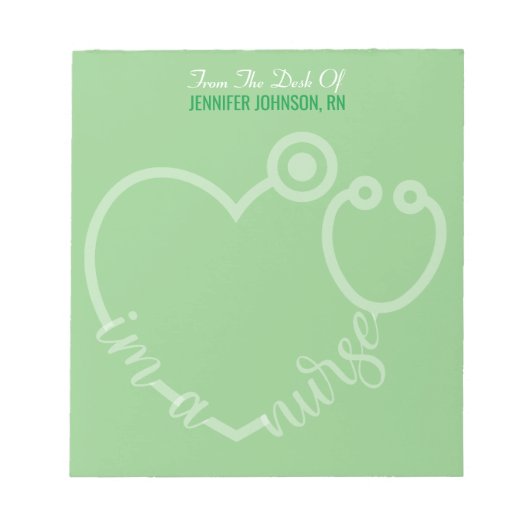 Modern van de bureau van de verpleegster Stethosco Notitieblok (Voorkant)