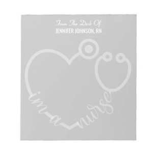 Modern van de bureau van de verpleegster Stethosco Notitieblok