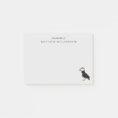 Modern van de bureau van Puffin Bird Post-it Notes (Voorkant)