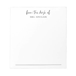 Modern van het bureau van het vrouwenbedrijf notitieblok