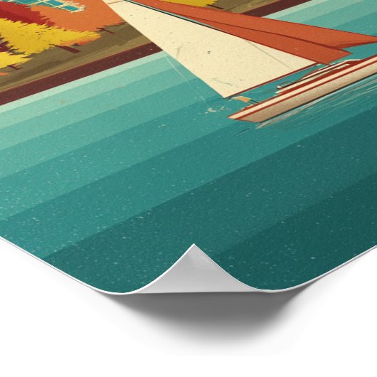 Modern Vancouver reizen Poster (Hoek)