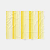 Modern Vanilla Gellow White Stripes Stijlvol Fleece Deken (Voorkant (Horizontaal))