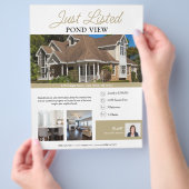 Modern vastgoed net vermeld flyer (Hand)