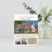 Modern vastgoed net vermeld flyer briefkaart (Staand voorkant)