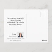 Modern vastgoed net vermeld flyer briefkaart (Achterkant)