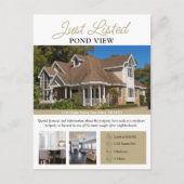 Modern vastgoed net vermeld flyer briefkaart (Voorkant)