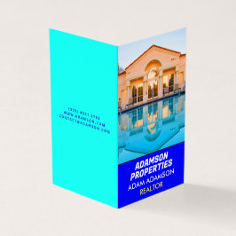 Modern vastgoedbedrijf (QRCode) makelaar gevouwen Visitekaartje