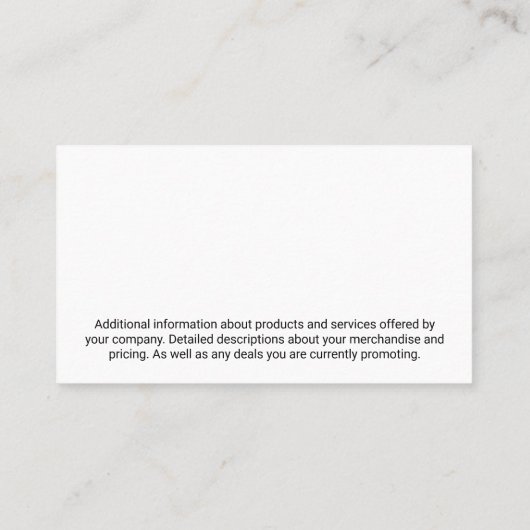 Modern Vastgoedlogo | Goud Metaal  Visitekaartje (Achterkant)