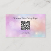 Modern veelkleurig lichteffect visitekaartje (Achterkant)