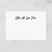 Modern, veelzijdig display Douche Bruidsgeschenkka Informatiekaartje (Achterkant)