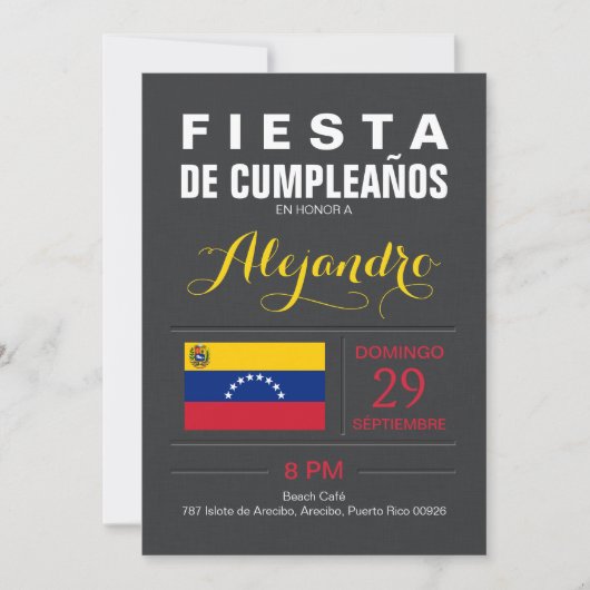 Modern: Venezuela Kaart (Voorkant)