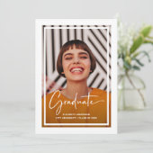 modern venster | Foto en Lijst Afstuderen Aankondiging (Staand voorkant)