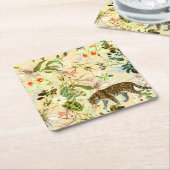  modern ventilatorOerwoud Tropisch Kartonnen Onderzetters (Schuin)