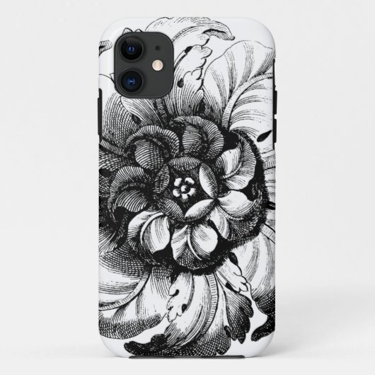  modern ventilatorontwerp in zwart-wit Case-Mate iPhone case (Achterkant)