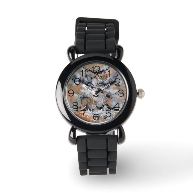 "Modern Venus", Kind Silver Glitter Watch Horloge (Voorkant)