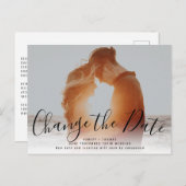 Modern Verander de datum | Upload uw foto Briefkaart (Voorkant / Achterkant)