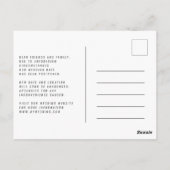 Modern Verander de datum | Upload uw foto Briefkaart (Achterkant)