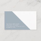 Modern verfijnd & minimalistisch monogram visitekaartje (Achterkant)