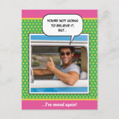Modern Verhuiswoning Aangepaste Foto Nieuw Adres Briefkaart (Voorkant)