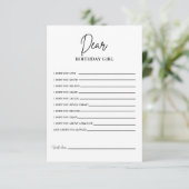 Modern Verjaardagsfeestspel voor volwassen spelkaa Kaart (Staand voorkant)