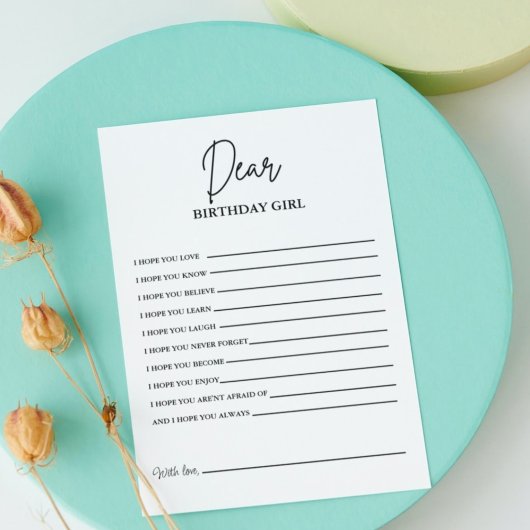 Modern Verjaardagsfeestspel voor volwassen spelkaa Kaart