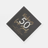 Modern verjaardagsvriendelijk stijlvol elegant scr servet (Hoek)