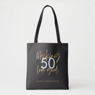 Modern verjaardagsvriendelijk stijlvol elegant scr tote bag