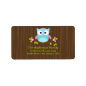 Modern verkuilen adreslabel etiket (Voorkant)