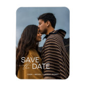 Modern verloving save the date huwelijksgunsten magneet (Verticaal)