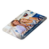 Modern Verloving sparen het Datumfotopaar Magneet (Linkerzijde)
