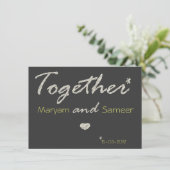 modern verloving van bismillah voor islamitische b kaart (Staand voorkant)