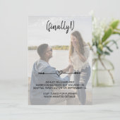 Modern Verloving voor hartverwarmingstoestellen Save The Date (Staand voorkant)