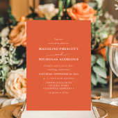 Modern Verona Sunset Eenvoudige foto bruiloft Kaart