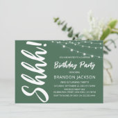 Modern Verrassingsverjaardagsfeestje Kaart (Staand voorkant)