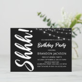 Modern Verrassingsverjaardagsfeestje Kaart (Staand voorkant)