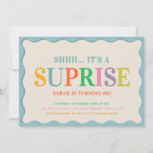 Modern Verrassingsverjaardagsfeestje Kaart (Voorkant)