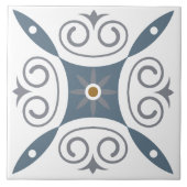 Modern vers Italiaans wit, grijs binnenontwerp Tegeltje (Voorkant)