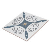 Modern vers Italiaans wit, grijs binnenontwerp Tegeltje (Zijkant)