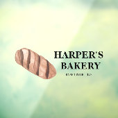 Modern Verse Bakkerij Professioneel Logo Raamsticker (Vel 3)