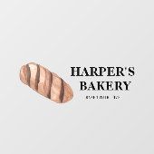 Modern Verse Bakkerij Professioneel Logo Raamsticker (Vel)