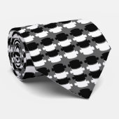 Modern Vertebrae Logo Chiropractor Stropdas (Opgerold)