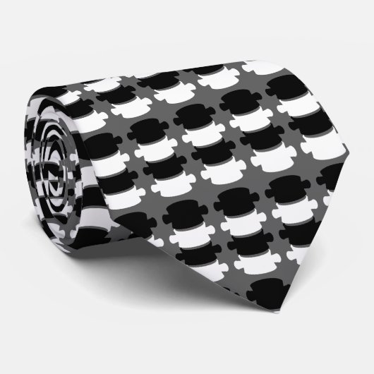 Modern Vertebrae Logo Chiropractor Stropdas (Opgerold)