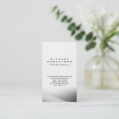 Modern verticaal grijs, uniek Visitekaartje (Staand voorkant)