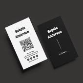 Modern Verticaal ontwerp | QR-code en sociale link Visitekaartje