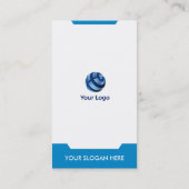 Modern verticaal Visitekaartje (Achterkant)