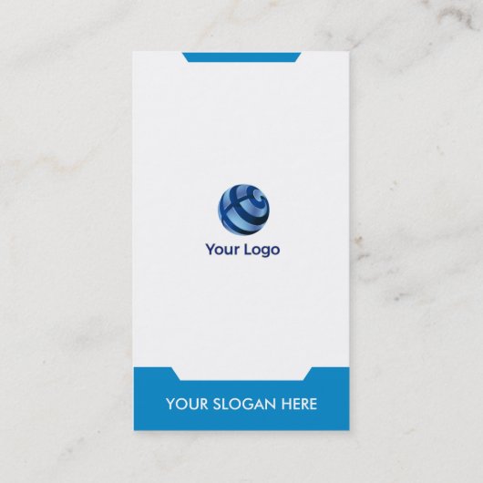 Modern verticaal Visitekaartje (Achterkant)