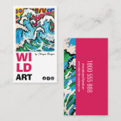 Modern verticaal Visitekaartje (Voorkant / Achterkant)