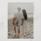 Modern Vertical Double-sided Photo Save The Date Kaart (Achterkant)